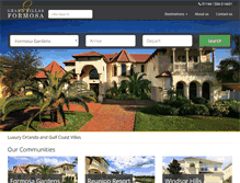 Tablet Screenshot of grandvillasformosa.com